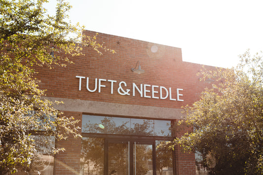 Picture of the Tuft & Needle sign outside of the Tuft & Needle Headquarters in Phoenix