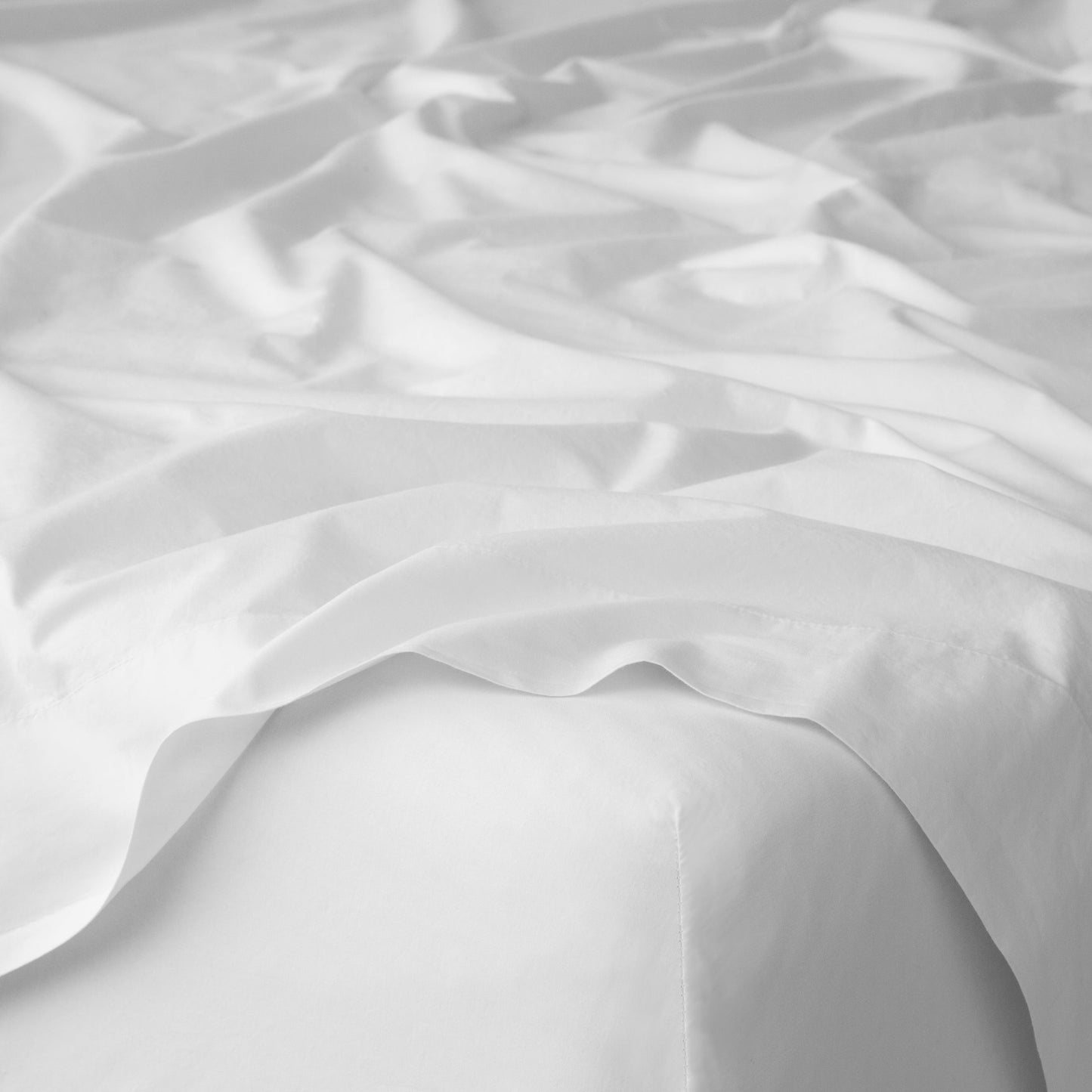Cloud colored Percale Sheets set