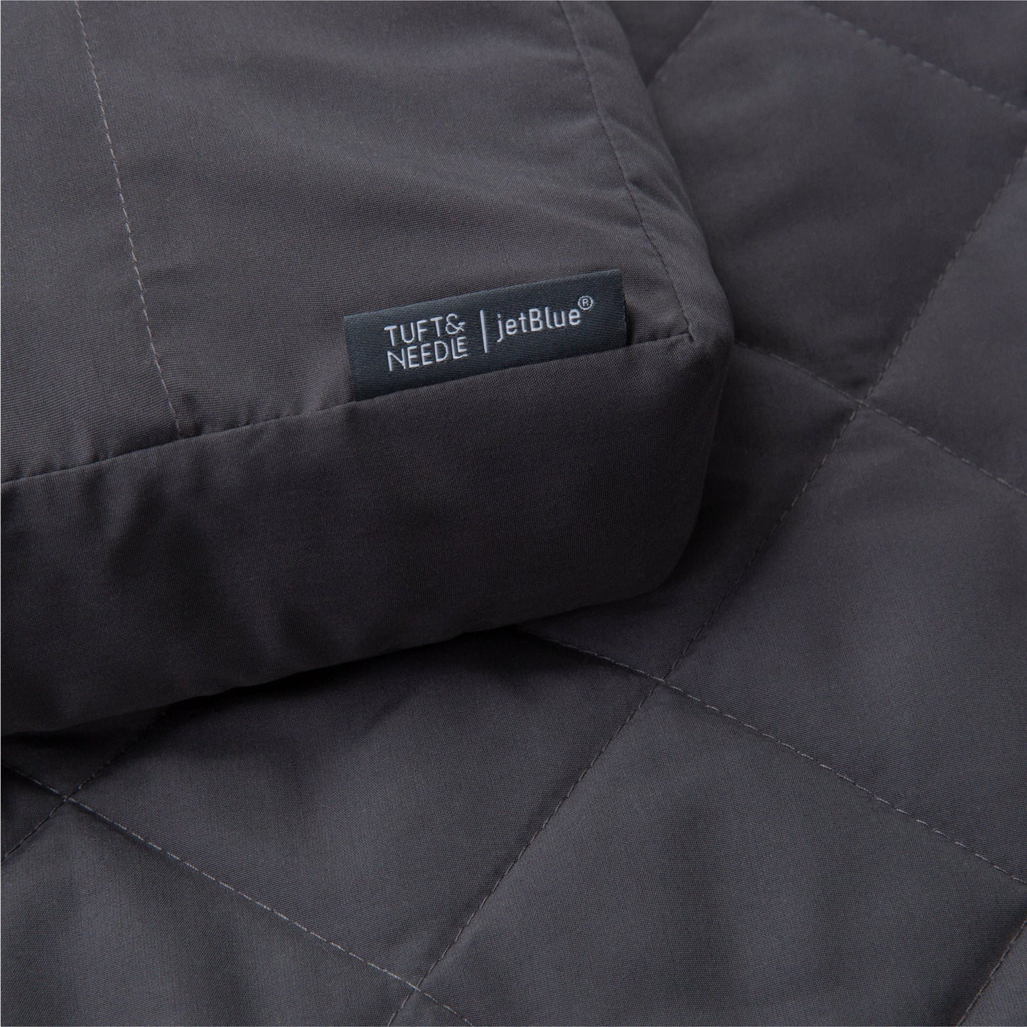 Close up image of the Anywhere Travel Blanket in color flint