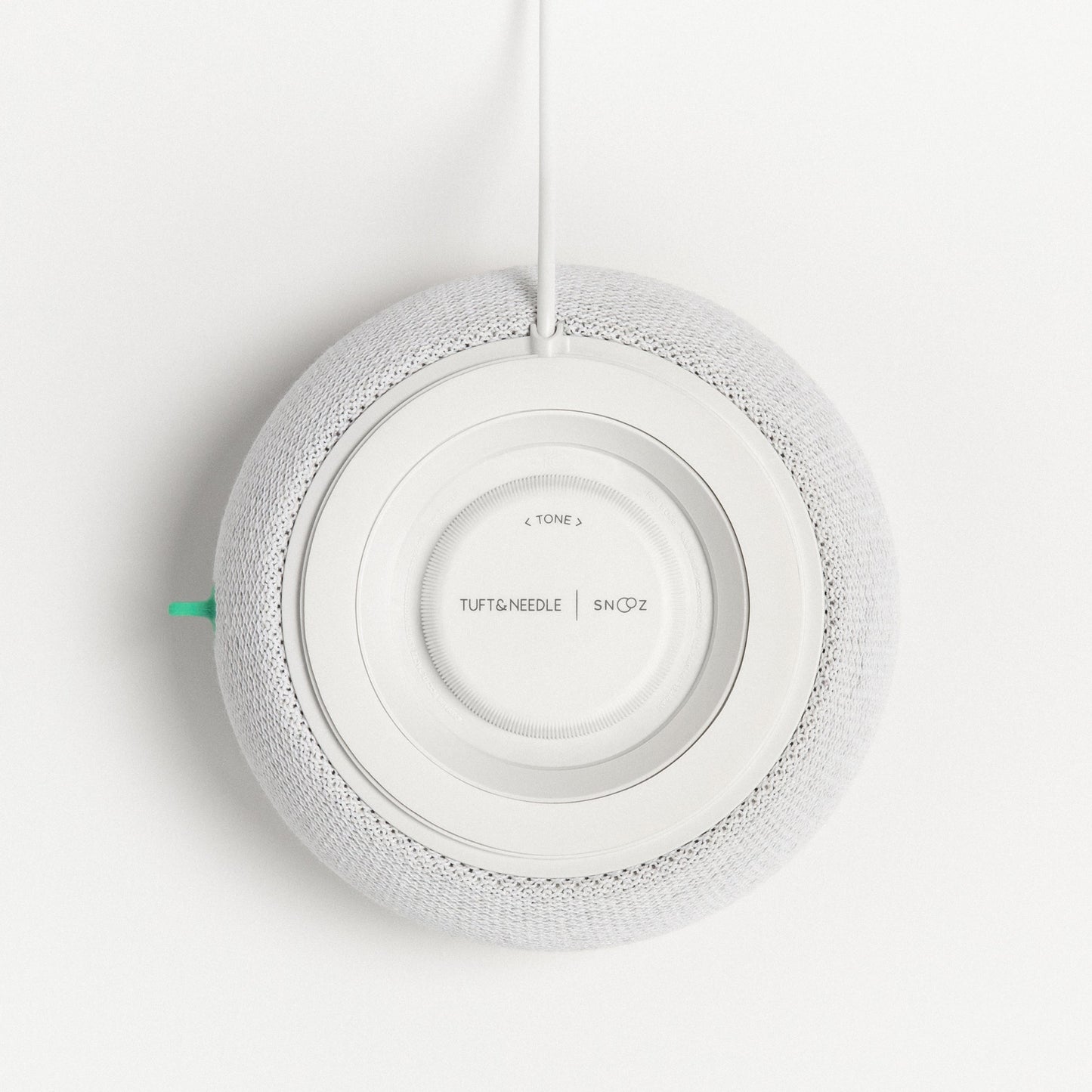View from the bottom of the Tuft and Needle White Noise Machine