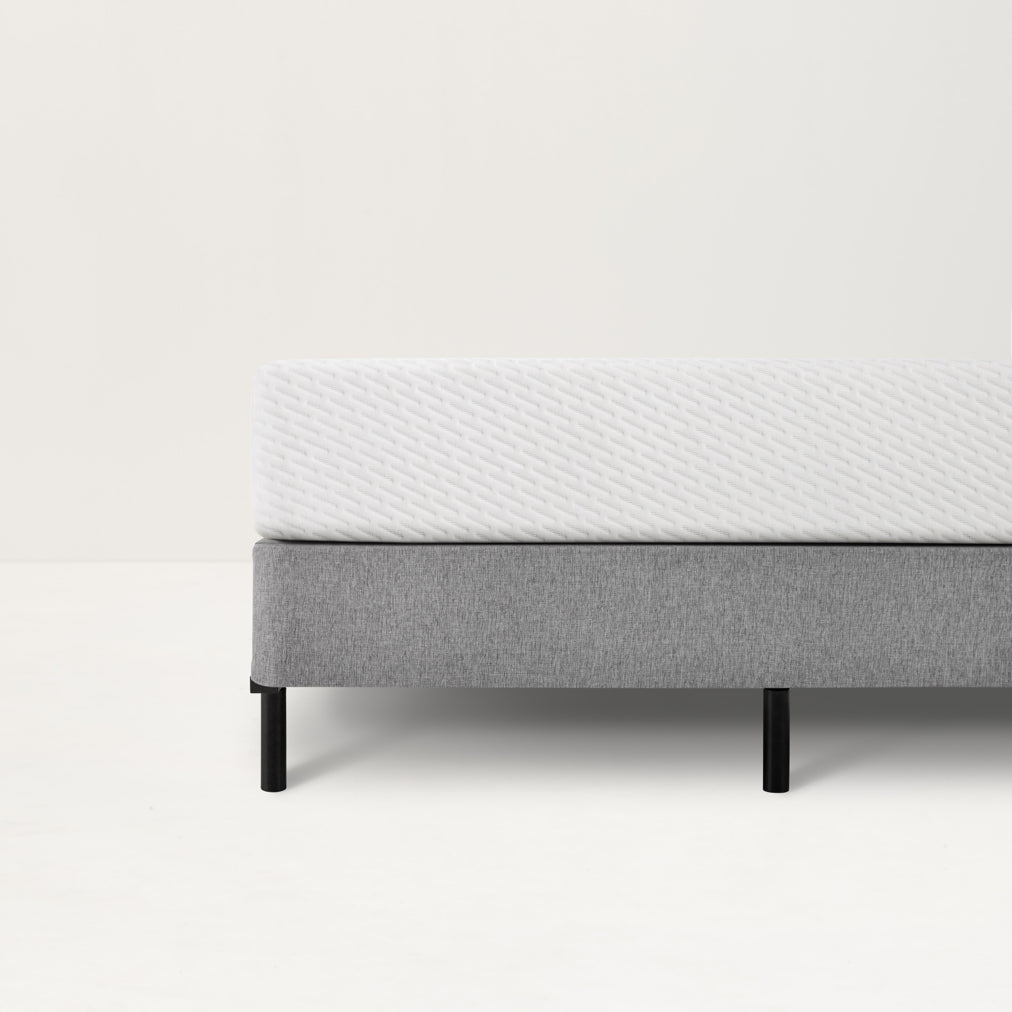 The Tuft and Needle Metal base with a mattress on top||color:black