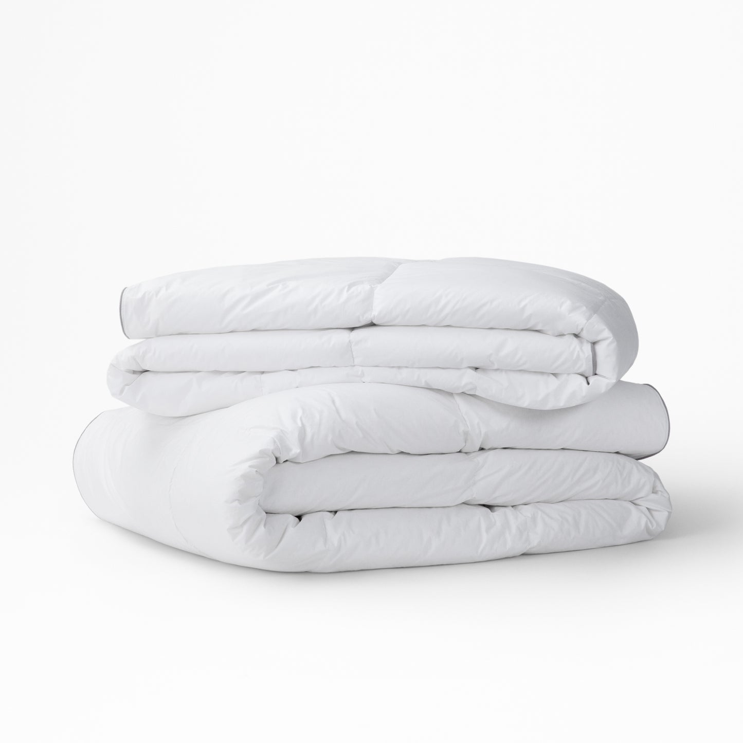 Stacked and folded duvet insert
