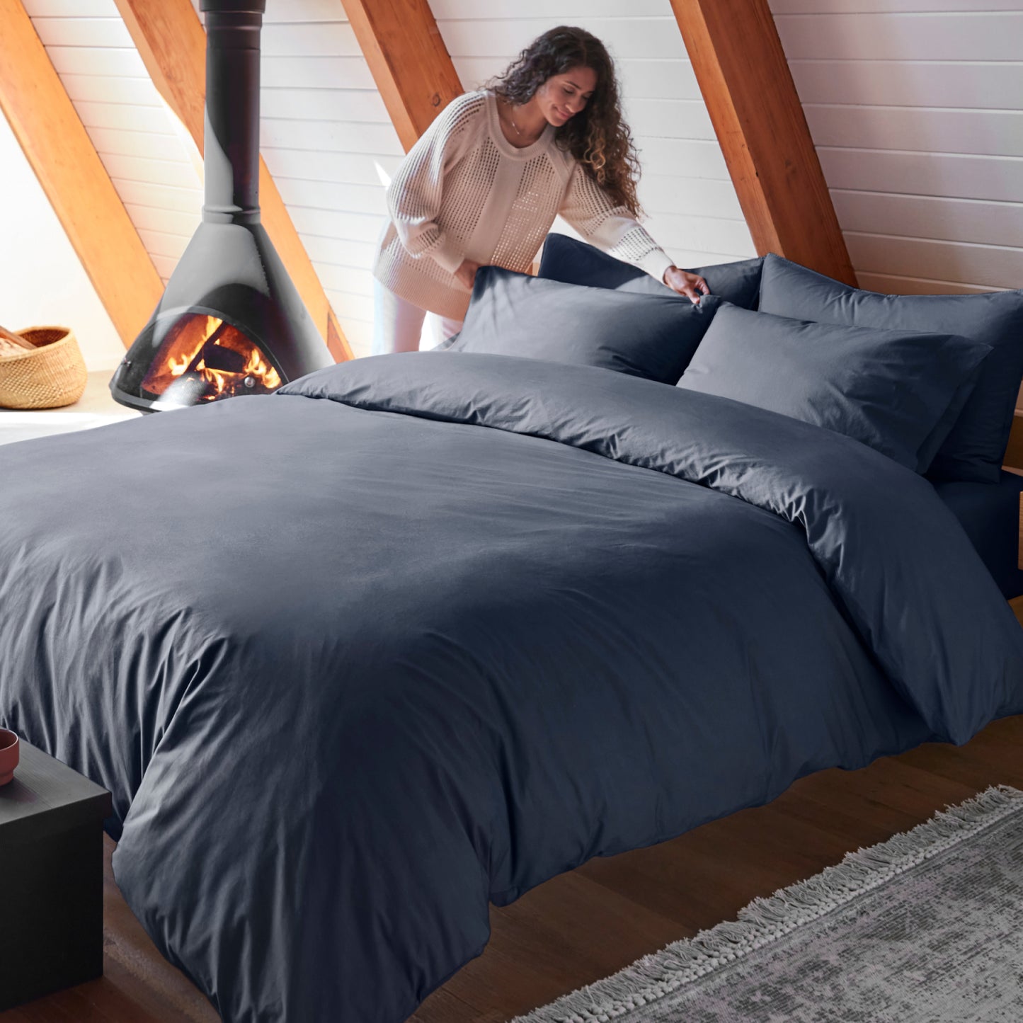Percale Sheet Set - Slate