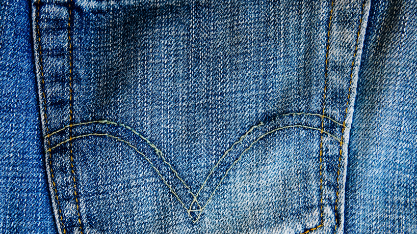 Back pocket of a pair of jeans