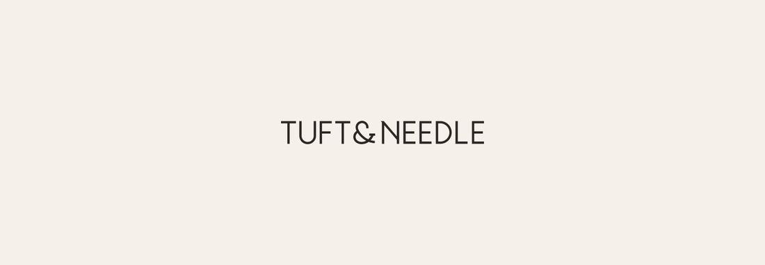 Tuft & Needle Logo on a cream background