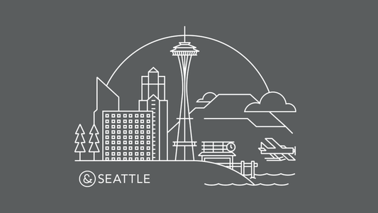 Drawing of the Seattle skyline