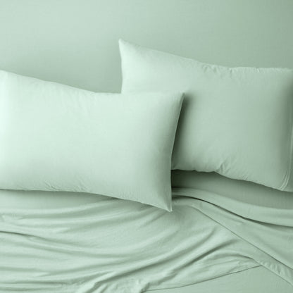 Organic Jersey Pillowcase Set - Pistachio