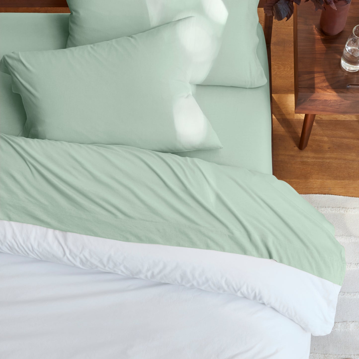 Organic Jersey Sheet Set - Pistachio