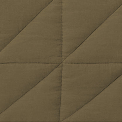 The Tuft and Needle Linen-Cotton Blend Body Pillow Cover, closeup of the body pillow cover || color: Martini Olive
