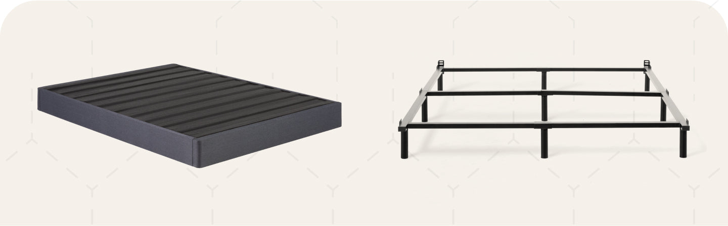 Boxspring and metal base 