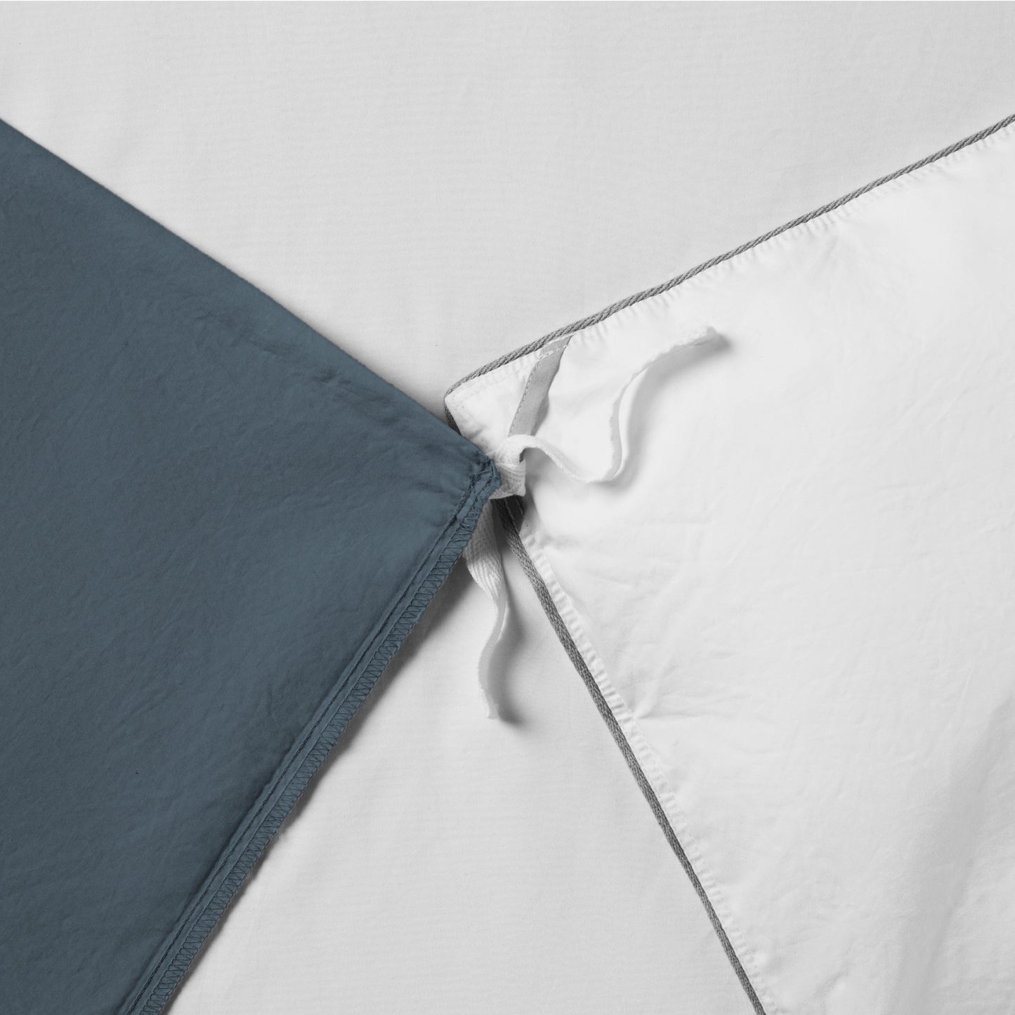 The Tuft and Needle Classic Percale Duvet Set, duvet tie || color: Slate

