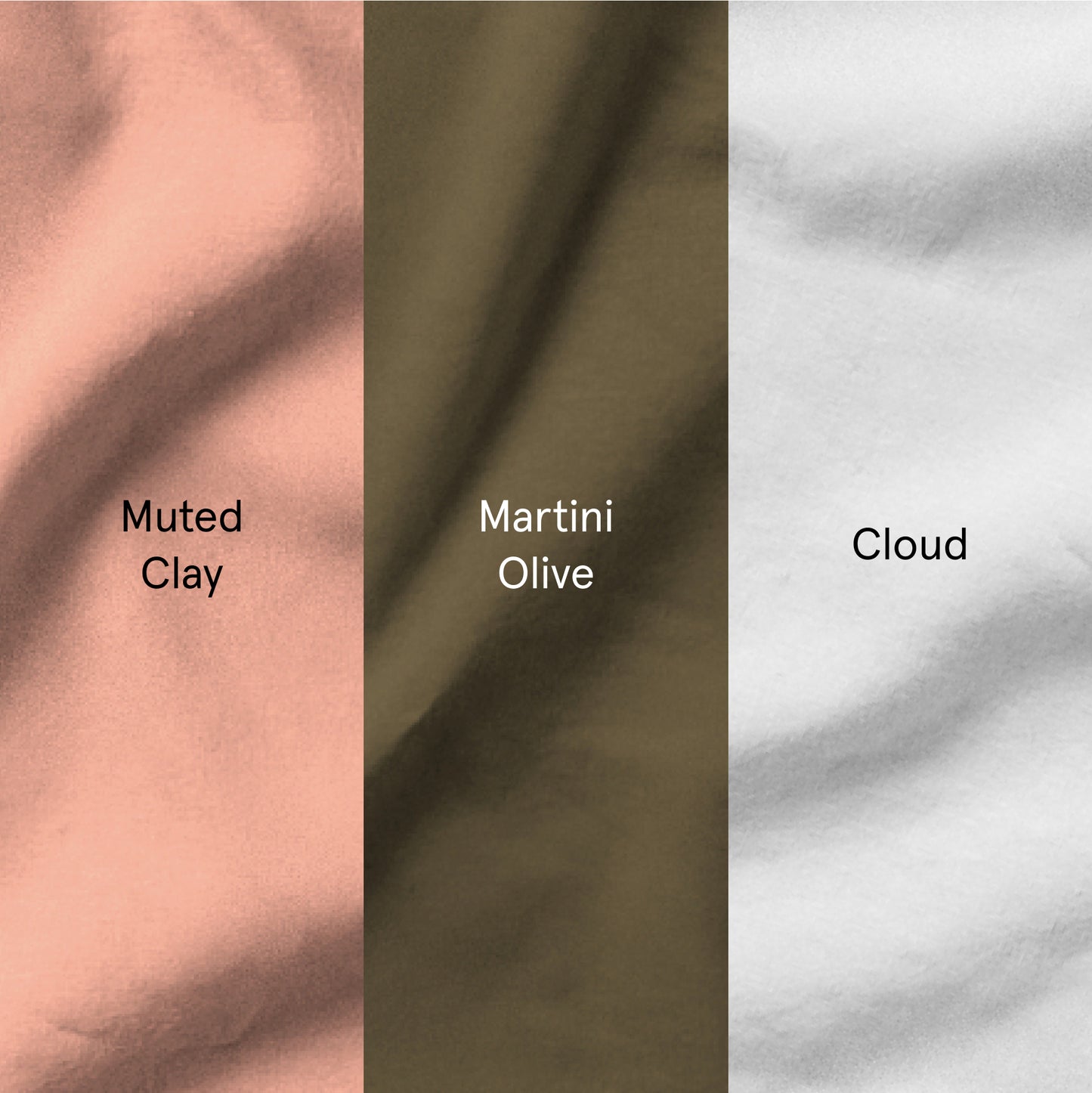 The Tuft and Needle Linen-Cotton Blend Sheet Set, all colors, Muted Clay, Martini Olive, Cloud
