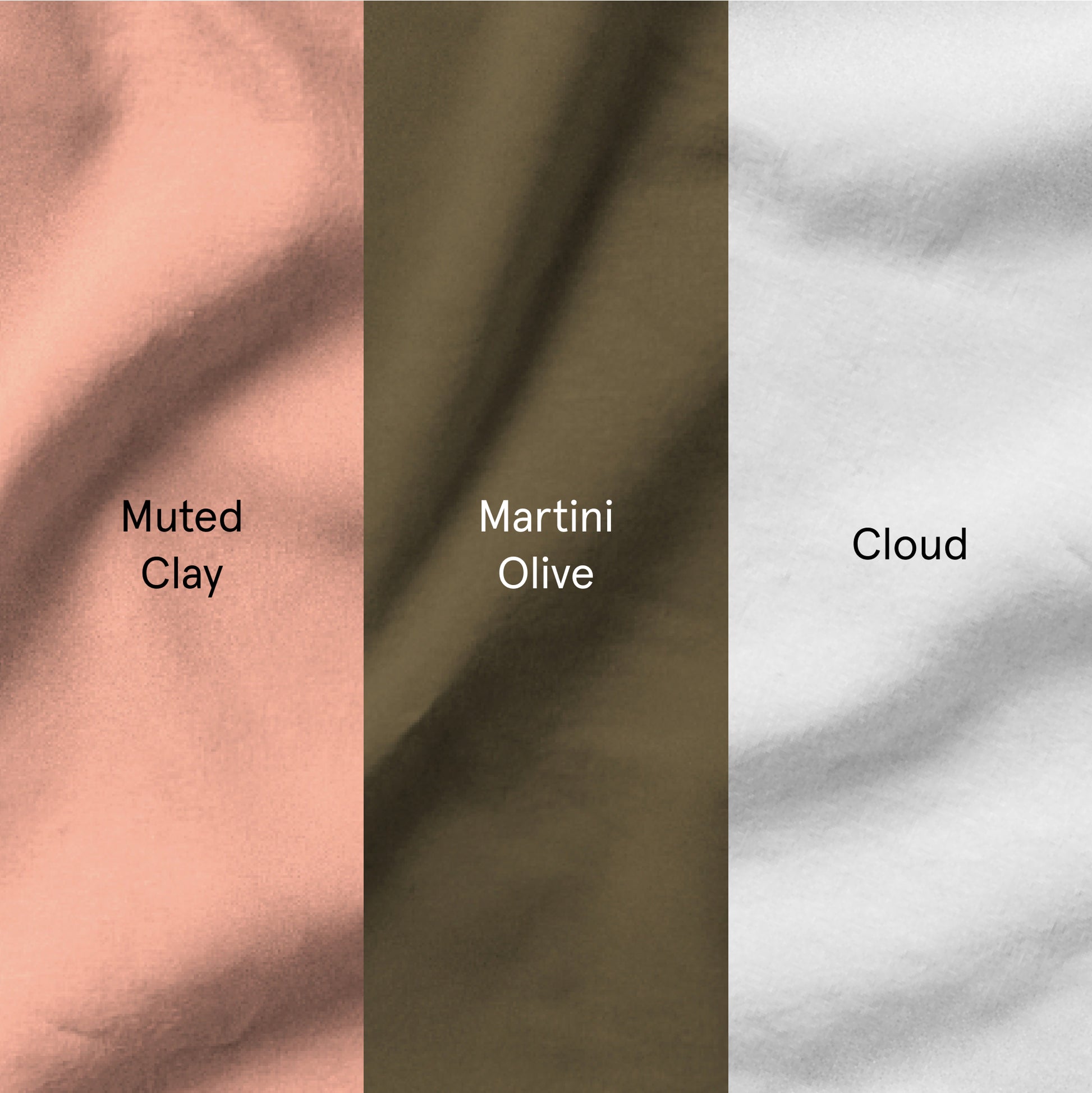 The Tuft and Needle Linen-Cotton Blend Sheet Set, all colors, Muted Clay, Martini Olive, Cloud