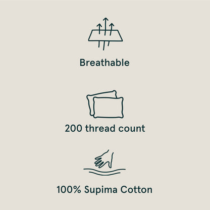 The Tuft and Needle Classic Percale Pillowcase Set, benefit details  || color: Sand
