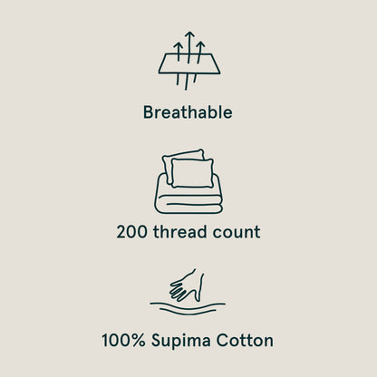 The Tuft and Needle Classic Percale Sheet Set, benefit details  || color: Sand
