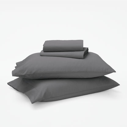 Classic Percale Sheet Set - Gray Quill