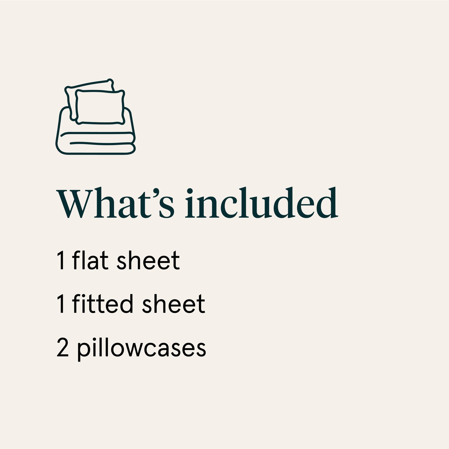 The Tuft and Needle Linen-Cotton Blend Sheet Set, what's included details|| size: Twin