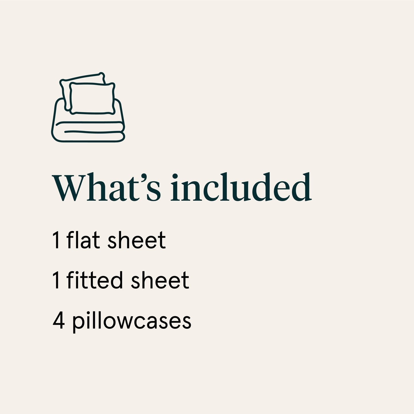 The Tuft and Needle Linen-Cotton Blend Sheet Set, what's included details