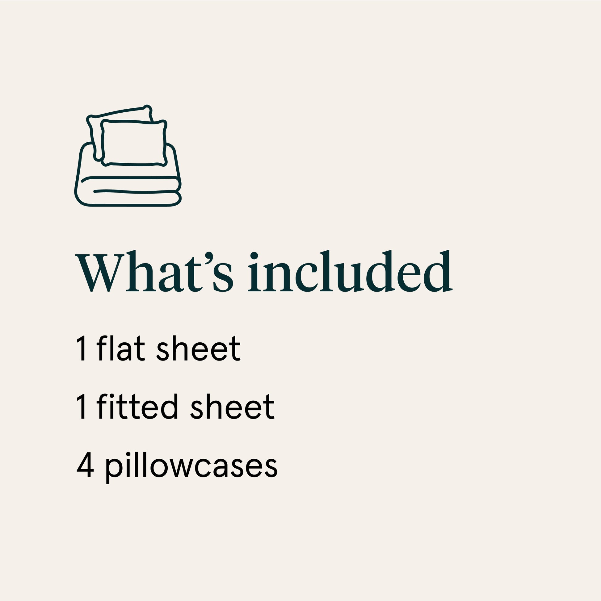 The Tuft and Needle Linen-Cotton Blend Sheet Set, what's included details