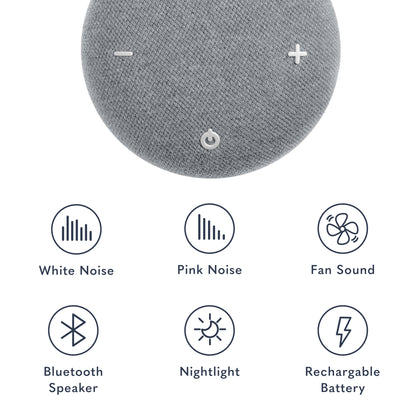 Image showing inner workings of the Snooz Go Travel White Noise Machine