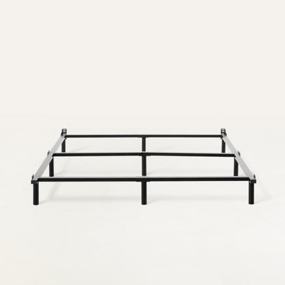 Tuft & Needle Black metal bed frame on a white background