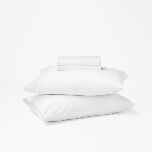 Cloud colored Percale Sheets set