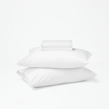 Cloud colored Percale Sheets set