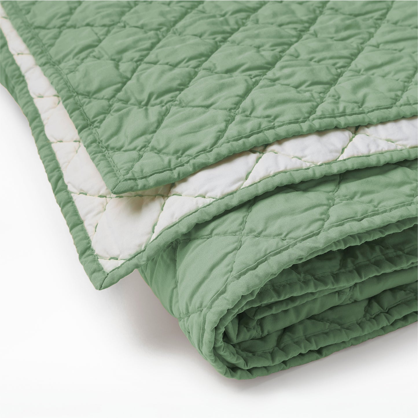 Percale Quilt - Basil