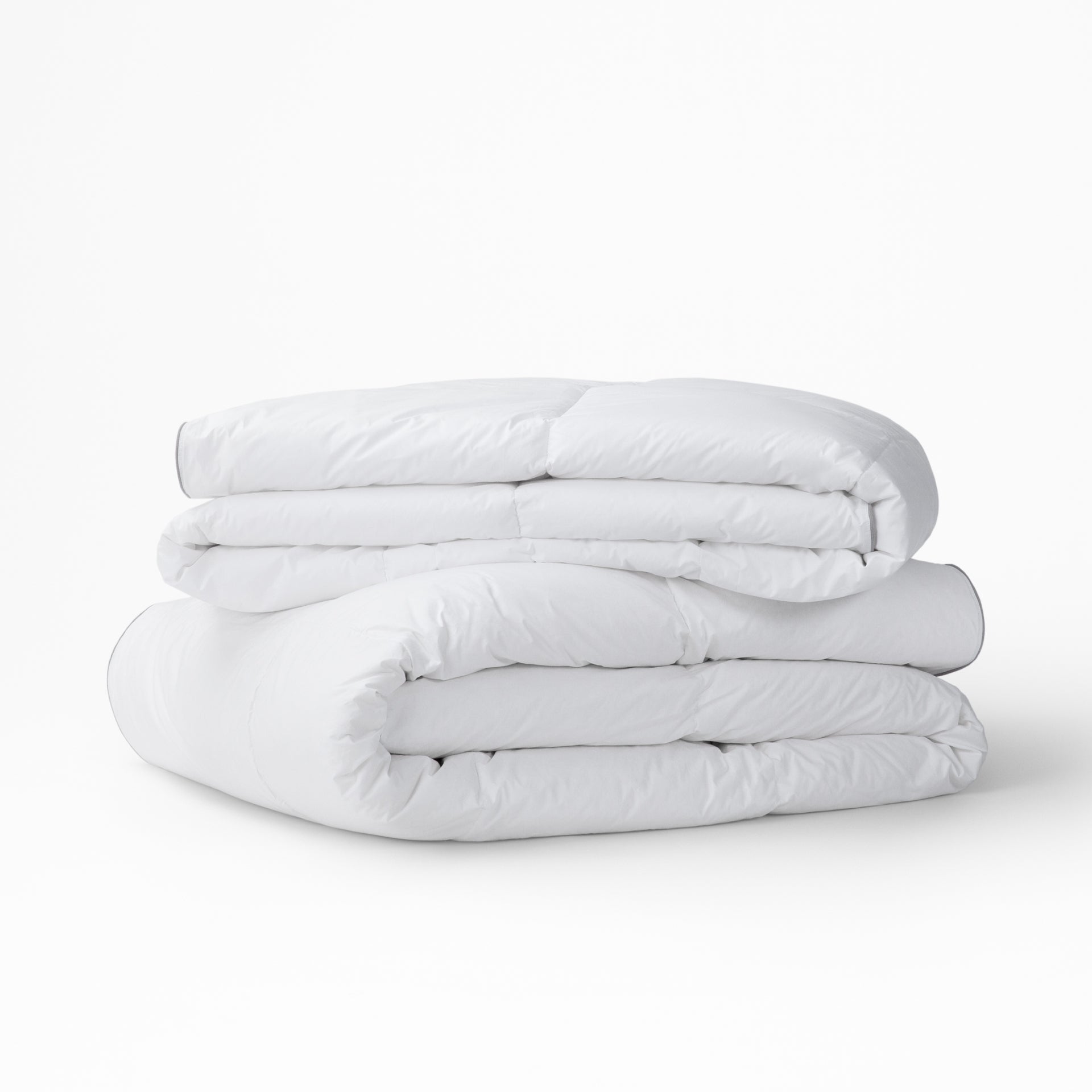 Stacked and folded duvet insert